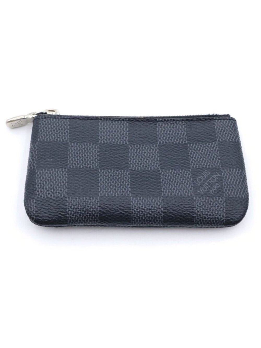 Louis Vuitton Damier Graphite Pochette Cles Card Case Black